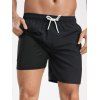 Short de plage uni pour homme avec cordon de serrage et poche intérieure, taille élastique - café XXXL | US 14