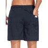 Short de plage uni pour homme avec cordon de serrage, poche intérieure et taille élastique - Bleu profond XXXL | US 14