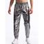 Pantalon de soirée brillant uni pour homme, noué à la cheville, avec cordon de serrage, taille élastique, pantalon long - d'or M | US 6