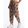Pantalon décontracté à imprimé ethnique pour homme, avec cordon de serrage et poches, taille élastique - multicolor B XXXL