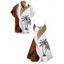 Colorblock Coconut Tree Leaf Print Spaghetti Strap Vacation Dress And Roll Up Sleeve Shirt Matching Outfit - Orange S | US 4