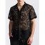 Chemise boutonnée à motif floral uni pour homme, col rabattu, manches courtes, décontractée - Blanc XXL | US 12