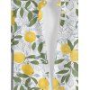 Chemise de vacances à motif floral et feuilles de citron pour homme, boutonnée, retroussée, manches courtes, décontractée - Vert 5XL