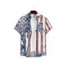 Independence Day Family Outfit American Flag Pattern Spaghetti Strap Dress and Girl Dress Sleeve Shirt Drawstring Shorts Patriotic Outfit - multicolor A S | US 4