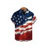Independence Day Family Outfit American Flag Pattern Spaghetti Strap Dress and Roll Up Sleeve Men and Boy Shirt Drawstring Shorts Patriotic Outfit - multicolor S | US 4