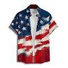 Independence Day Family Outfit American Flag Pattern Spaghetti Strap Dress and Roll Up Sleeve Men and Boy Shirt Drawstring Shorts Patriotic Outfit - multicolor S | US 4