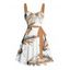Robe de vacances à motif de feuilles, buste froncé, ceinture, col en cœur, robe trapèze mini décontractée - Blanc L | US 8-10