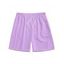 Short de Plage à Taille Elastique en Couleur Unie pour Homme - Rouge foncé S