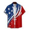 Independence Day Couple Outfit American Flag Elements Star Striped Pattern Spaghetti Strap Tank Dress and Button Up Shirt Patriotic Matching Outfit - multicolor A S | US 4