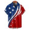 Independence Day Couple Outfit American Flag Elements Star Striped Pattern Spaghetti Strap Tank Dress and Button Up Shirt Patriotic Matching Outfit - multicolor A S | US 4