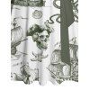 Robe de plage à motif contrasté, ancre de voile, étoiles de mer, crânes, éléments océaniques, buste froncé, col en cœur, ceinture, robe de vacances trapèze mini - Vert profond L | US 8-10
