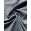 T-shirt à manches courtes et col en V pour homme, couleur unie, avec poche avant à demi-bouton, style décontracté - Gris XXXL | US 14