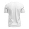 T-shirt à manches courtes et col en V pour homme, couleur unie, avec poche avant à demi-bouton, style décontracté - Blanc XXXL