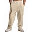 Pantalon décontracté pour homme, couleur unie, poches, cordon de serrage, taille élastique, jambes larges, long - café lumière XL