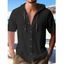 T-shirt à capuche boutonné à manches courtes pour homme, couleur unie, décontracté - café lumière XXXL