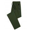 Pantalon long et décontracté pour homme, couleur unie, avec poches et cordon de serrage, taille élastique et respirant - Vert XXXL