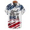 Independence Day Couple Outfit American Flag Elements Letter Pattern Spaghetti Strap Tank Dress and Button Up Shirt Patriotic Matching Outfit - multicolor S | US 4