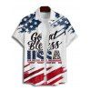 Independence Day Couple Outfit American Flag Elements Letter Pattern Spaghetti Strap Tank Dress and Button Up Shirt Patriotic Matching Outfit - multicolor S | US 4