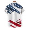 Independence Day Couple Outfit American Flag Elements Letter Pattern Spaghetti Strap Tank Dress and Button Up Shirt Patriotic Matching Outfit - multicolor S | US 4