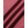 Robe croisée unie à boutons factices, taille haute, sans manches, coupe trapèze, mini, décontractée - Rouge foncé XXL | US 14