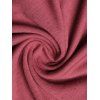 Robe croisée unie à boutons factices, taille haute, sans manches, coupe trapèze, mini, décontractée - Rouge foncé XXL | US 14