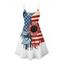 Robe de fête de l'indépendance à motif de feuille de tournesol et drapeau américain, bretelles spaghetti, col en V, coupe trapèze, mini-robe débardeur patriotique - multicolor A XXXXXL | US 20