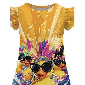 Vacation Family Outfit Funny Dark with Sunglasses Wave Pattern Women and Girl Dress and Button Up Men Boy Shirt and Drawstrings Shorts Beach Outfit