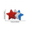 Lot de 5 barrettes à cheveux à paillettes, motif drapeau américain, fête de l'indépendance - multicolor A 