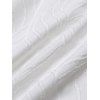 Robe de vacances courte en dentelle jacquard à fleurs de couleur unie, style romantique, bretelles non réglables, col en V, coupe trapèze - Blanc XXL | US 14