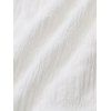 Robe de style romantique texturée de couleur unie, bretelles spaghetti réglables, nœud papillon dans le dos, robe longue de vacances trapèze - Blanc L | US 8-10