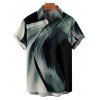 Vacation Couple Outfit Abstract Print Spaghetti Strap V Neck A Line Mini Tank Dress and Button Up Shirt Casual Matching Outfit - Noir S | US 4