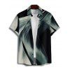 Vacation Couple Outfit Abstract Print Spaghetti Strap V Neck A Line Mini Tank Dress and Button Up Shirt Casual Matching Outfit - Noir S | US 4