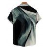Vacation Couple Outfit Abstract Print Spaghetti Strap V Neck A Line Mini Tank Dress and Button Up Shirt Casual Matching Outfit - Noir S | US 4