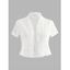 Cardigan en dentelle, kimono court au crochet avec cape transparente - Blanc L | US 8-10