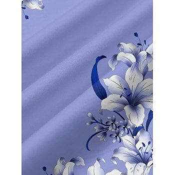 Lily Floral Leaf Pattern Pocket Vacation Dress Spaghetti Strap A Line Long Casual Tank Dress