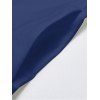 Robe de vacances décontractée à bretelles spaghetti et motif floral et feuilles de lys - Bleu profond XXL | US 14