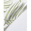 Robe hawaïenne à poches et motif feuilles tropicales, bretelles spaghetti, coupe trapèze, longue, débardeur de plage - Vert clair XXL | US 14