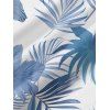 Robe hawaïenne à poches et motif feuilles tropicales, bretelles spaghetti, coupe trapèze, longue, débardeur de plage - Bleu clair XXL | US 14