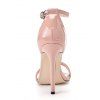 Buckle Strap Stiletto High Heel Open Pointed Toe Elegance Sandals - Abricot EU 43