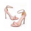 Buckle Strap Stiletto High Heel Open Pointed Toe Elegance Sandals - Abricot EU 43
