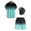 Tenue de vacances pour homme, chemise à manches courtes boutonnée et retroussable, poches intérieures, short à cordon, tenue de plage - Vert S | US 4