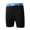Tenue de vacances pour homme, motif cocotier, océan, chemise boutonnée à manches courtes et short à cordon de serrage double épaisseur, tenue de plage - Bleu S | US 4