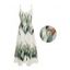 Robe de vacances à motif de feuilles avec poches et bretelles spaghetti réglables, coupe trapèze, longue et décontractée - Vert XXL | US 14