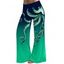 Pantalon large à imprimé pieuvre, taille élastique, pantalon long décontracté - Vert profond XXL | US 14