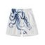 Short de bain à taille élastique et cordon de serrage pour homme, imprimé poulpe, motif plage - Blanc M