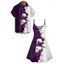 Gothic Couple Outfit Monochrome Rose Skulls Pattern Spaghetti Strap Tank Dress and Button Up Shirt Holiday Matching Outfit - Bleu profond S | US 4