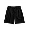 Ensemble chemise gothique à motif tête de mort et tournesols contrastés pour homme et short de plage uni à cordon de serrage - Noir S | US 4
