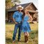 Vacation Couple Outfit Octopus Pattern Marine Life Ruched Bust Belt Dress and Button Up Shirt Beach Matching Outfit - Bleu Ciel S | US 4