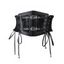 Ceinture élastique gothique vintage à empiècement en dentelle et boucle à lacets - Noir 