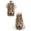 Gothic Couple Outfit Sunflower Skeleton Pattern Spaghetti Strap V Neck A Line Mini Tank Dress and Button Up Shirt Holiday Matching Outfit - Blanc S | US 4